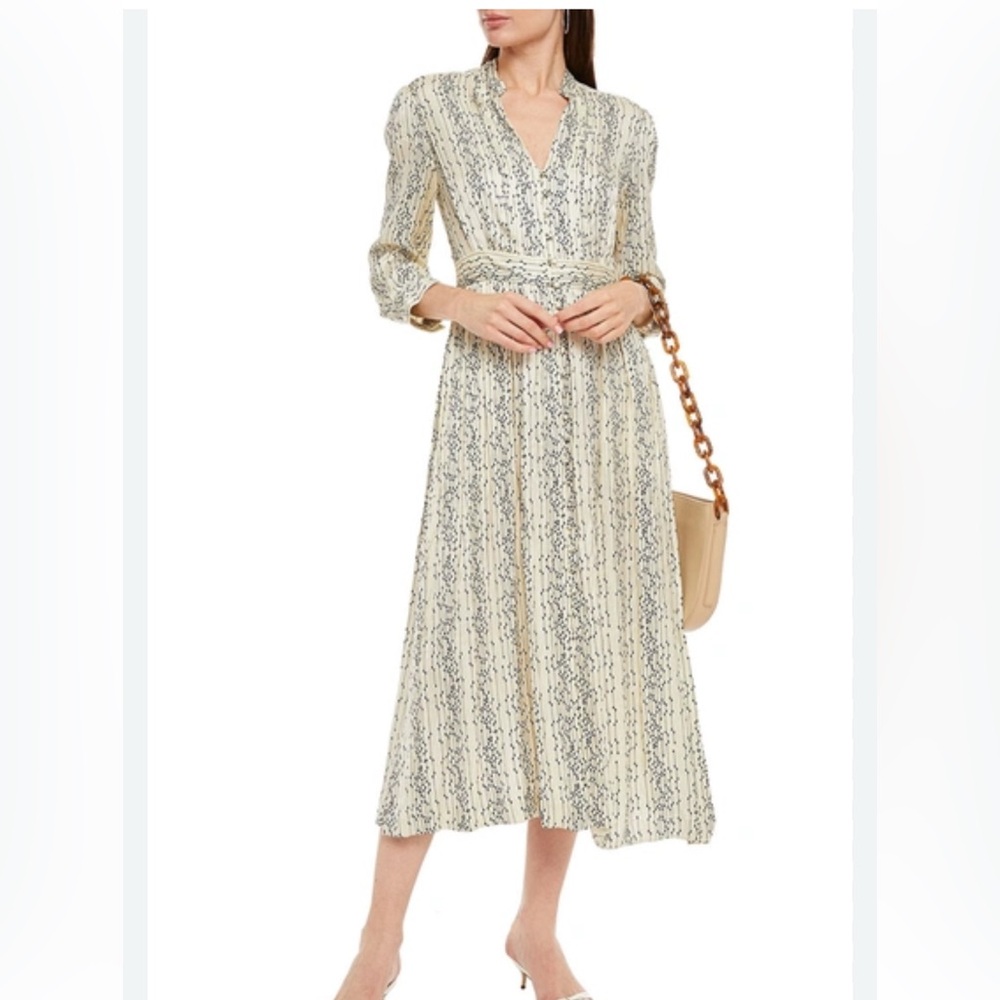 Sandro Cream Midi Dress